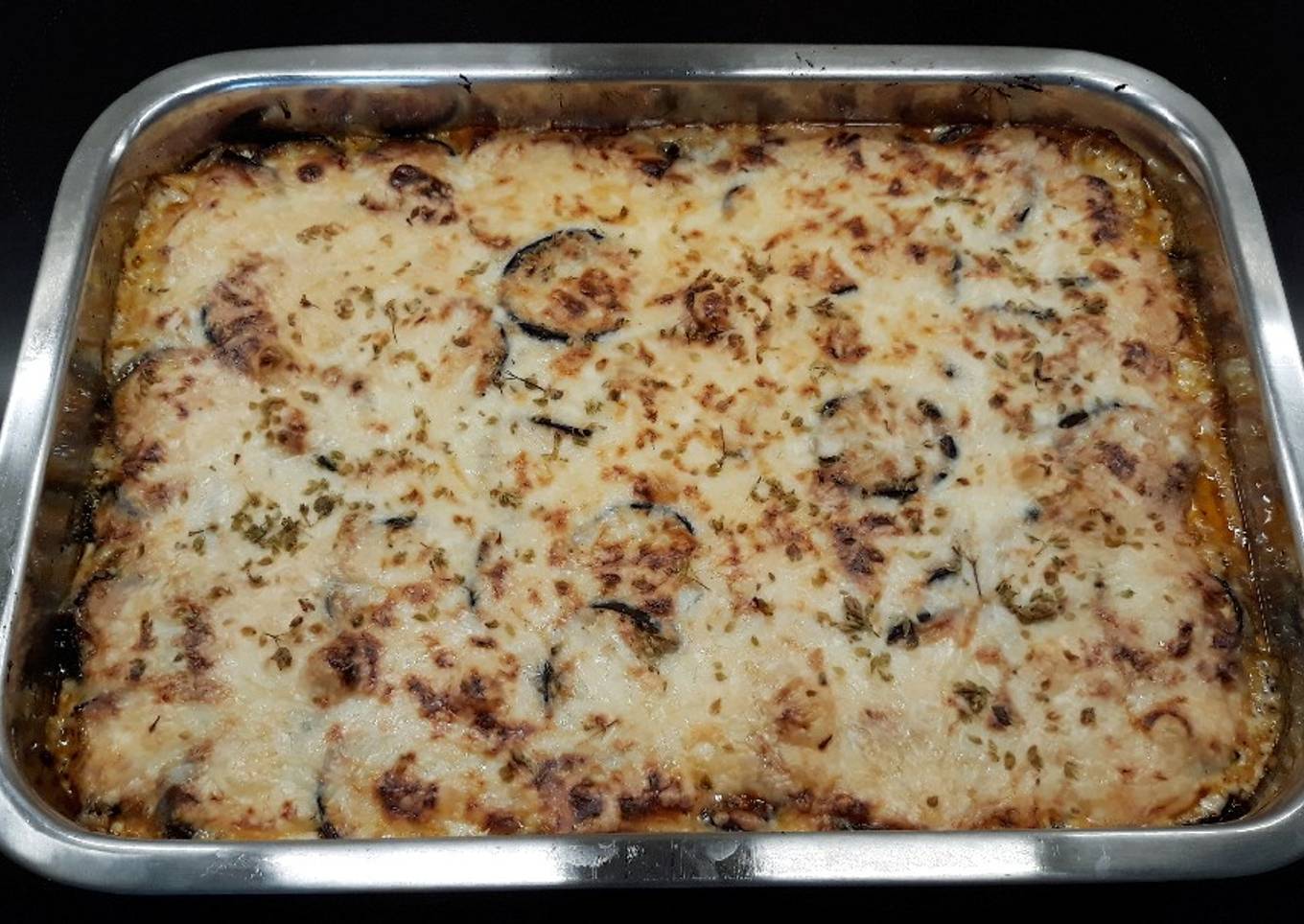 Moussaka de calabacín y berenjena