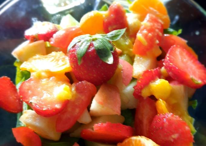 Resep Fruit and vegetable salad with Japanese dressing Anti Gagal