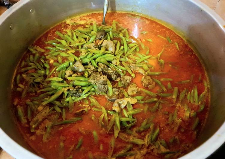 Resep Sambal buncis Jeroan ayam Lezat