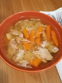 Orjaleves rizstésztával gluténmentesen recept fotója