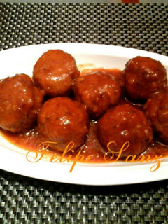 Una foto de Albóndigas en salsa con vino de Rioja