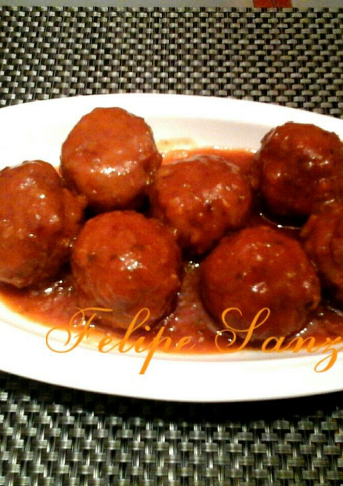 Una foto de Albóndigas en salsa con vino de Rioja
