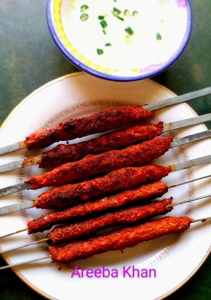 A picture of Seekh Kabab (BBQ) Recipe.