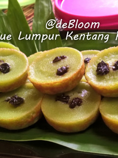 Foto resep 83. Kue Lumpur Kentang Pandan