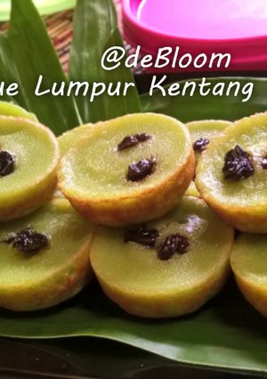 Foto resep 83. Kue Lumpur Kentang Pandan