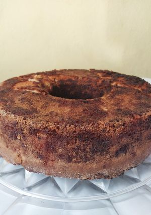 Una foto de Torta de naranja y manzana