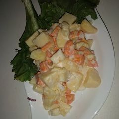 A picture of Pineapple-Potato salad#Abujamoms #Abjmoms.