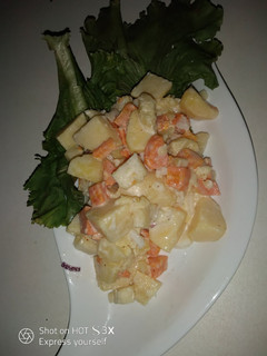 A picture of Pineapple-Potato salad#Abujamoms #Abjmoms.