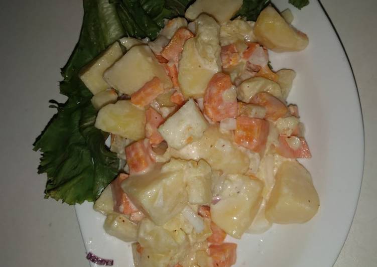 Simple Way to Make Perfect Pineapple-Potato salad #Abujamoms #Abjmoms