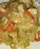 Grille de pollo con salteado de verduras al vapor