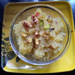 Narali bhat/coconut rice A picture of Narali bhat/coconut rice.