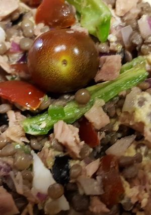 Una foto de Ensalada de lentejas