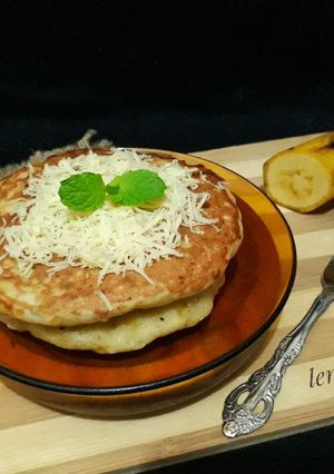 Foto resep Pancake pisang keju no egg
