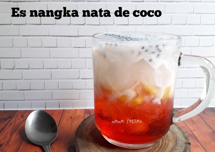 Cara meracik Es nangka nata de coco Anti Gagal
