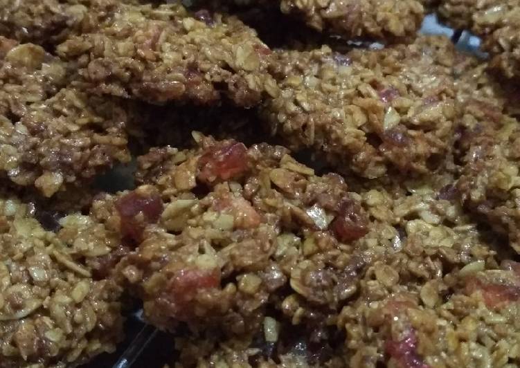 Resep Crunchy Oat Cookies, Lezat