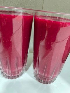 صورة لوصفة عصير البنجر والفراولة 🍓🍓