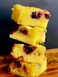 Blue Berry white chocolate brownie