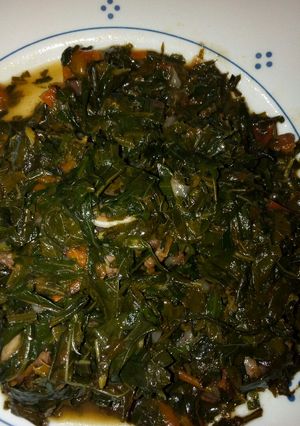 A picture of Kienyeji veggies.