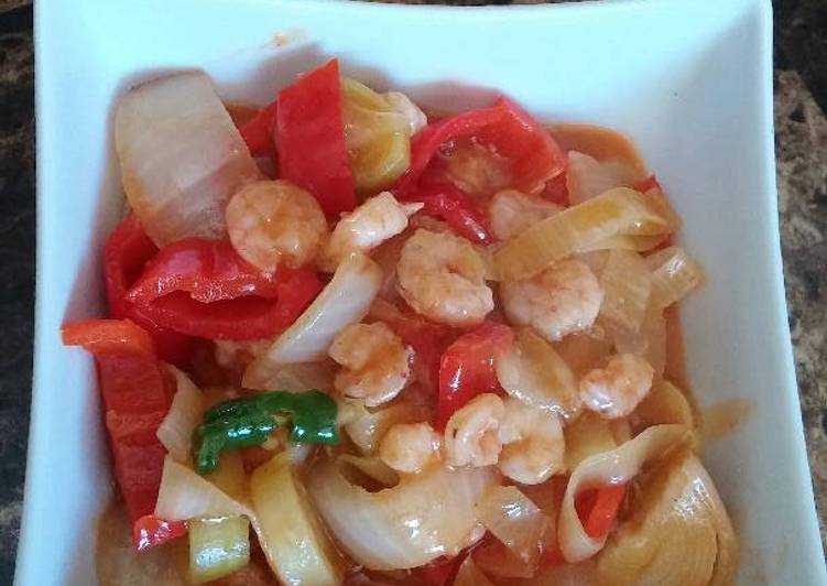 Udang Cah Pedas Manis