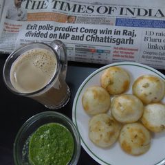 A picture of Appam with hot coffee.