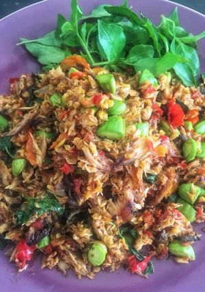 Foto resep Ikan Cakalang Tongkol Suir Pedas Dengan Pete