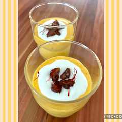 Una foto de 228 • Frullato di mango, cardamomo e zafferano 🥭🥭🥭