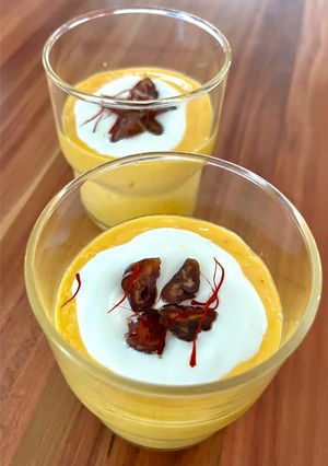 Foto di 228 • Frullato di mango, cardamomo e zafferano 🥭🥭🥭