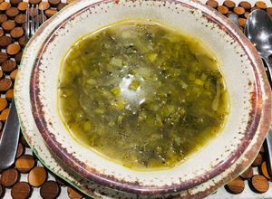Una foto de Sopa de repollo y puerro de Patricia