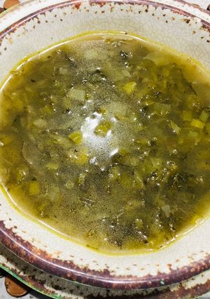 Una foto de Sopa de repollo y puerro de Patricia