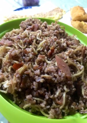 Foto resep 58. Nasi Magelangan merah putih