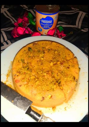 A picture of Basbousa.