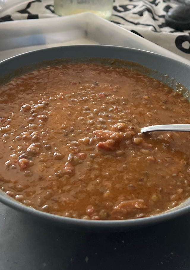 Una foto de Lentejas con chorizo - Monsieur Cuisine