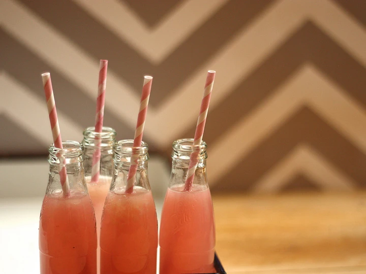 Easy Way Prepare Recipe Strawberry Shortcake smoothie that is  Makes Drooling, So Delicious}
