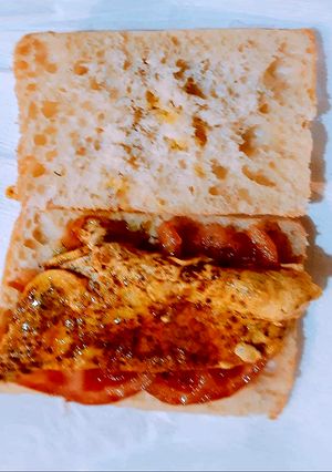 Foto principal de Tortilla de claras con semillas de chía, ajo y especias