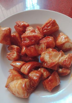 Hình của món Bánh mì ngào đường.