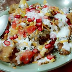 Dahi bhala papdi chat A picture of Dahi bhala papdi chat.
