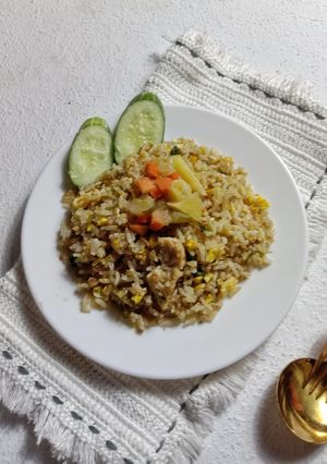 Foto resep Nasi goreng hijau
