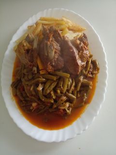 صورة لوصفة لوبيا ماشطو بلحم