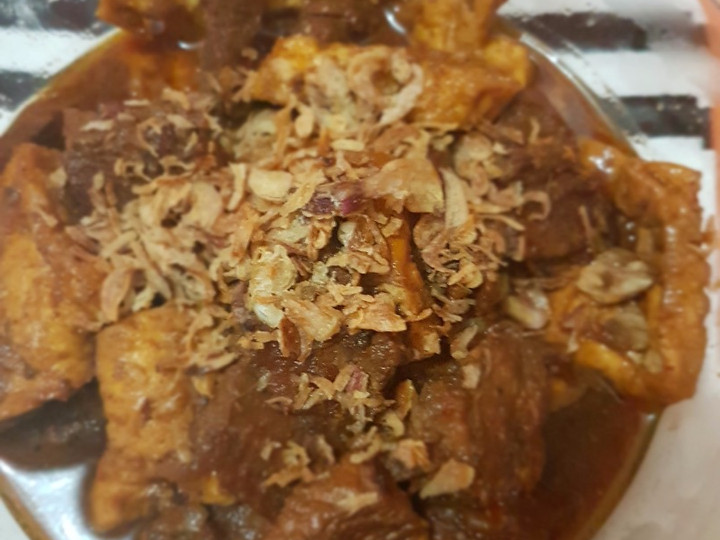 Yuk intip, Resep memasak Krengsengan daging &amp;amp; tahu  sempurna