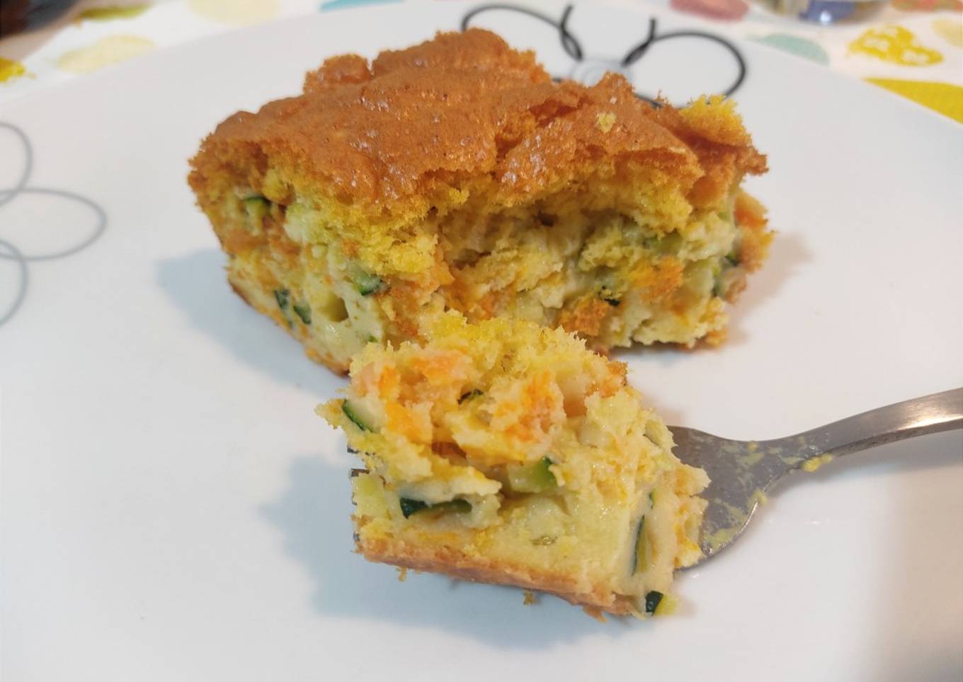 Pastel de calabacín y zanahoria