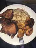 Chuleta Ahumada y arroz con fideos