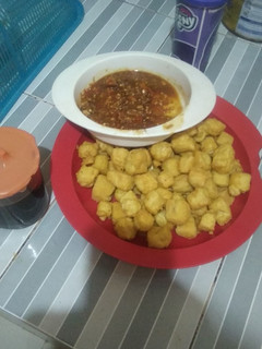 Foto resep Tahu krispi sambal kacang