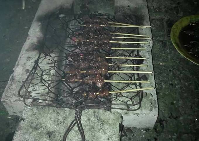 Ini dia! Resep bikin Sate Kambing bumbu bacem ala ernitasari yang enak