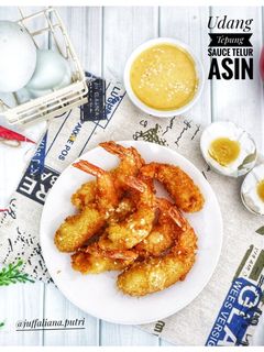Foto resep Udang tepung saus telur asin