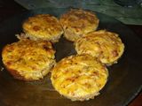 Fideos con salsa reciclados en muffins!