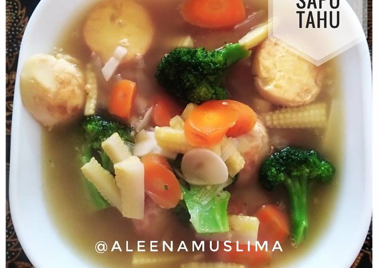 Resep Sapo Tahu Vegetarian Mudah Banget Resep Masakanku