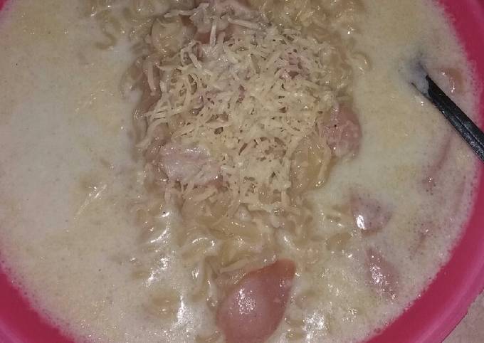 Resep Mie Instan Carbonara Oleh Keysha Azzahra Cookpad