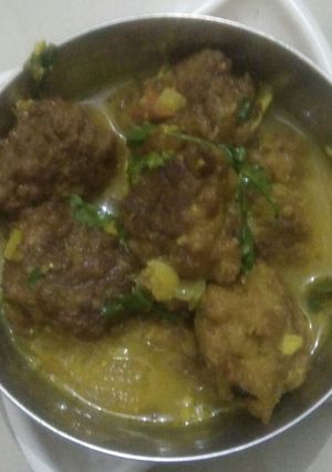A picture of Lauki(bottle gourd) ke kofte.