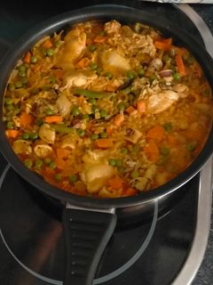 Una foto de Paella rápida