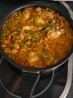 Una foto de Paella rápida